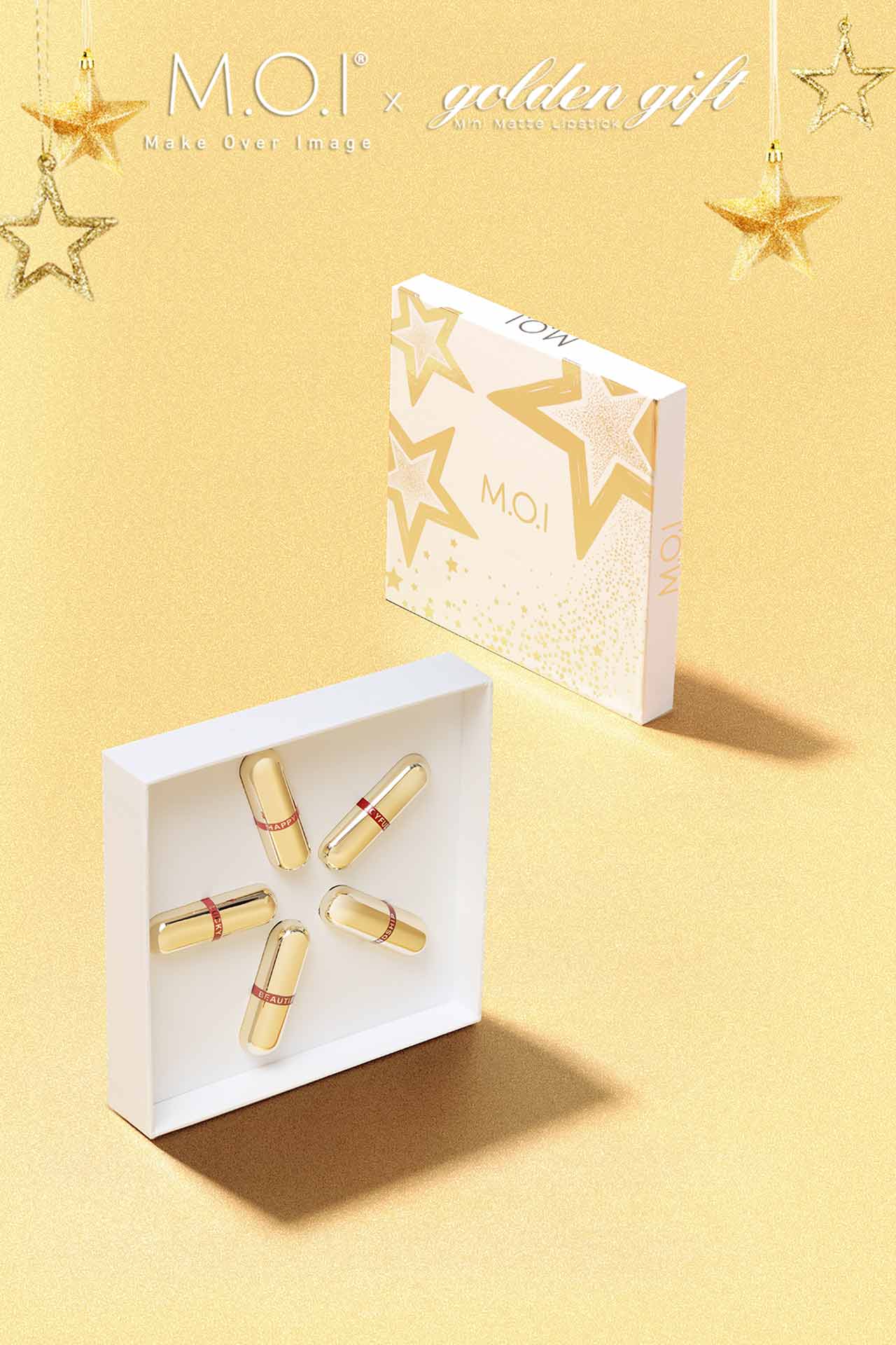 SET 5 BEAUTIFUL SON THỎI MINI GOLDEN GIFT